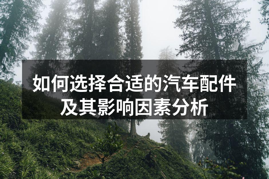 汽车配件展示