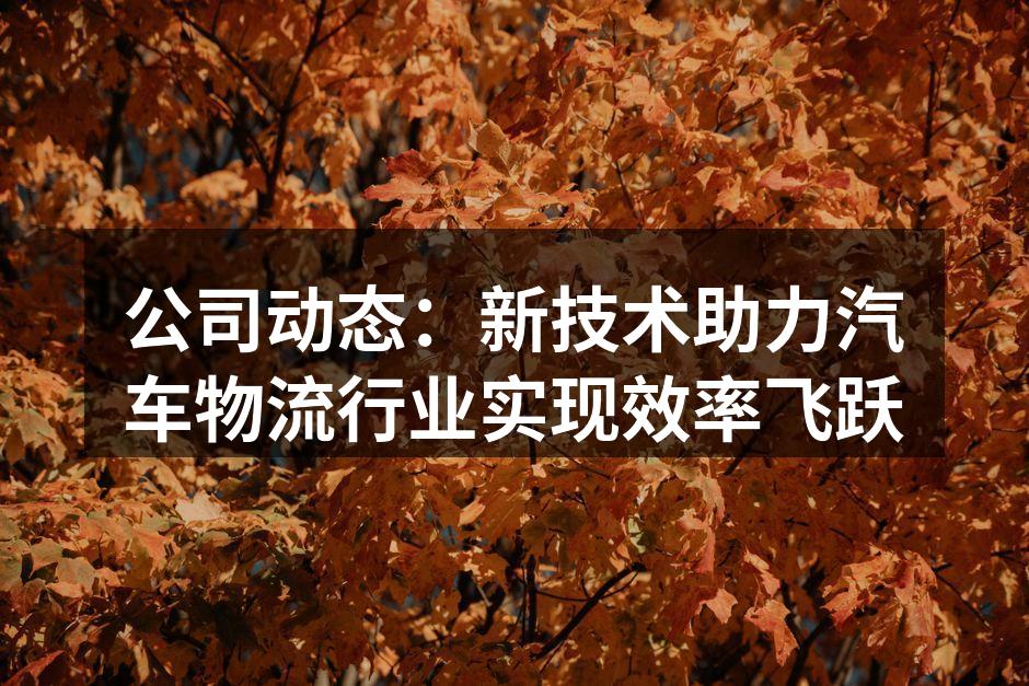 智能物流管理系统界面